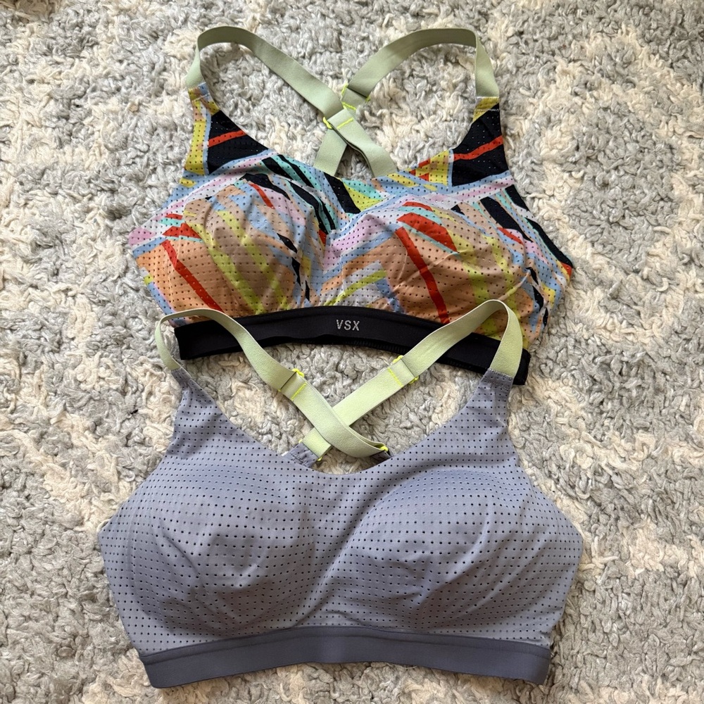 Victoria's Secret Colorful and Gray Sports Bras